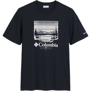 T-shirt met korte mouwen Path Lake COLUMBIA. Katoen materiaal. Maten M. Zwart kleur