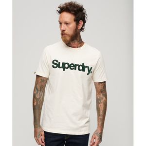 T-shirt met ronde hals en logo SUPERDRY. Katoen materiaal. Maten 3XL. Beige kleur