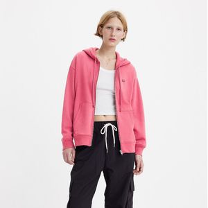 Zip-up Hoodie LEVI'S. Katoen materiaal. Maten L. Rood kleur