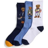 Set van 3 paar kousen Polo Bear POLO RALPH LAUREN. Katoen materiaal. Maten 39/45. Wit kleur