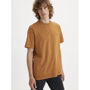 T-shirt met ronde hals en korte mouwen LEVI'S. Katoen materiaal. Maten L. Geel kleur