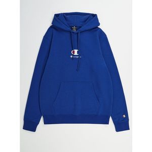 Hoodie met gecentreerd logo CHAMPION. Katoen materiaal. Maten XL. Blauw kleur