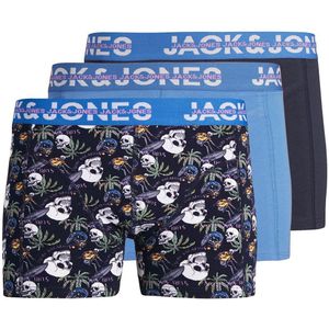 Set van 3 boxershorts JACK & JONES JUNIOR. Katoen materiaal. Maten 14 jaar - 162 cm. Blauw kleur