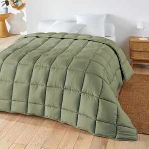 Gekleurd zomerdekbed LA REDOUTE INTERIEURS.  materiaal. Maten 200 x 200 cm. Groen kleur