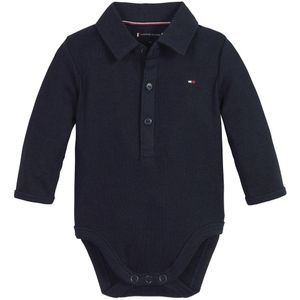 Romper met lange mouwen TOMMY HILFIGER. Katoen materiaal. Maten 1 jaar - 74 cm. Blauw kleur