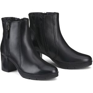 Leren bottines met hak TAMARIS. Leer materiaal. Maten 36. Zwart kleur