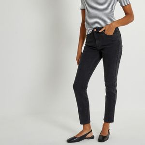 Slim jeans LA REDOUTE COLLECTIONS. Denim materiaal. Maten 36 FR - 34 EU. Zwart kleur