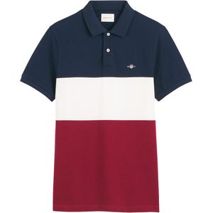 Polo colorblock GANT. Katoen materiaal. Maten M. Multicolor kleur