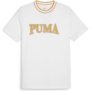 T-shirt met korte mouwen, graphique Squad PUMA. Katoen materiaal. Maten XL. Wit kleur