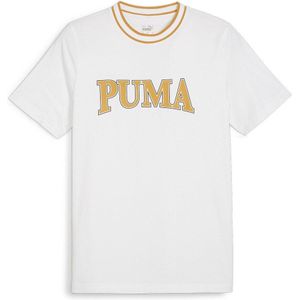 T-shirt met korte mouwen, graphique Squad PUMA. Katoen materiaal. Maten XL. Wit kleur