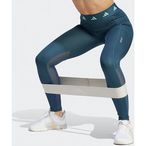 Legging voor training TechFit adidas Performance. Polyester materiaal. Maten XL. Blauw kleur