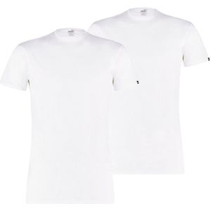 Set van 2 T-shirts met korte mouwen en ronde hals PUMA. Katoen materiaal. Maten M. Wit kleur