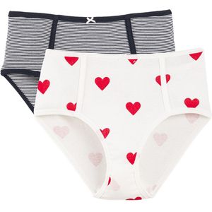 Set van 2 hoge slips in katoen PETIT BATEAU. Katoen materiaal. Maten S. Blauw kleur