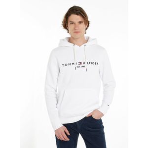 Hoodie, Tommy Logo TOMMY HILFIGER. Katoen materiaal. Maten XXL. Wit kleur