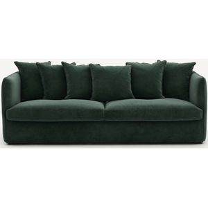 Zetelhoes in fluweel Néo chiquito AM.PM.  materiaal. Maten 3-zit. Groen kleur