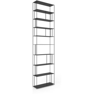 Boekenrek in metalen staal H320 cm, Parallel XXL