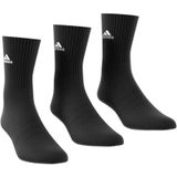 Set van 3 paar hoge sokken adidas Performance. Katoen materiaal. Maten XL+. Zwart kleur