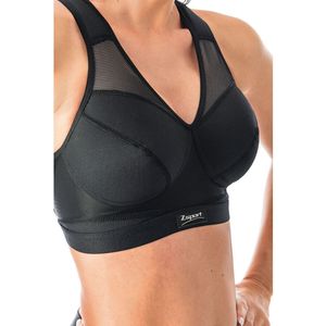 Sportbustier met stevige ondersteuning Z Cross ZSPORT. Polyamide materiaal. Maten 100E FR - 85E EU. Zwart kleur