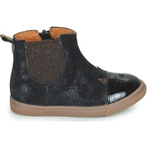 Bottines in leer Jessine GBB. Leer materiaal. Maten 32. Zwart kleur