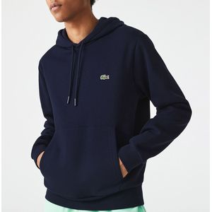 Hoodie in katoen LACOSTE. Katoen materiaal. Maten S. Blauw kleur