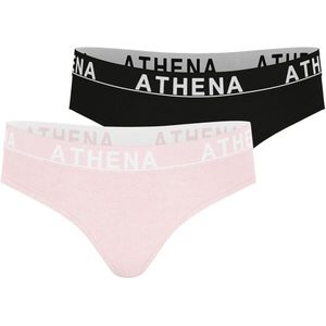 Set van 2 slips Easy color ATHENA. Katoen materiaal. Maten 10 jaar - 138 cm. Roze kleur
