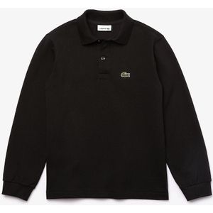 Polo met lange mouwen LACOSTE. Katoen materiaal. Maten 14 jaar - 156 cm. Zwart kleur