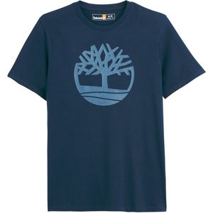 Regular T-shirt met ronde hals TIMBERLAND. Katoen materiaal. Maten XL. Blauw kleur