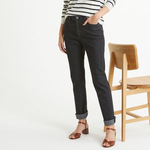 Rechte regular jeans ANNE WEYBURN. Denim materiaal. Maten 42 FR - 40 EU. Zwart kleur
