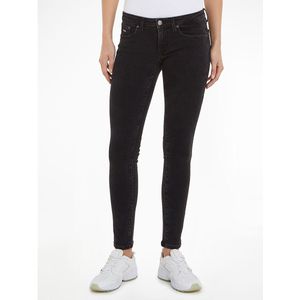 Skinny jeans, lage taille TOMMY JEANS. Denim materiaal. Maten Maat 26 US - Lengte 30. Zwart kleur