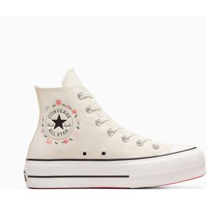 Sneakers All Star Lift Hi Little Florals CONVERSE. Canvas materiaal. Maten 38. Beige kleur