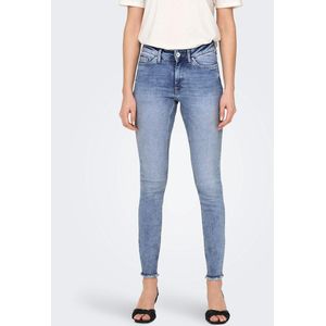 Skinny jeans, 7/8 model ONLY. Denim materiaal. Maten L / L30. Blauw kleur