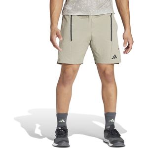 Trainingsshort adidas Performance. Polyamide materiaal. Maten XL. Beige kleur