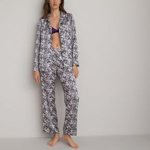Pyjama met bloemenprint LA REDOUTE COLLECTIONS. Polyester materiaal. Maten 46 FR - 44 EU. Multicolor kleur