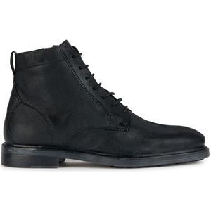 Ademende leren bottines Aurelio GEOX. Leer materiaal. Maten 40. Zwart kleur