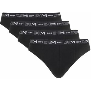 DIM - Cotton Stretch - Slips - Zwart - Katoen - Set van 4