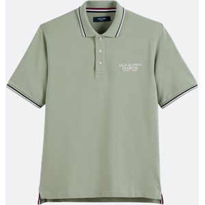 Polo premium, rubberprint JACK & JONES. Katoen materiaal. Maten XXL. Groen kleur