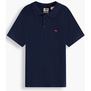 Rechte polo in piquétricot en logo Chesthit LEVI'S. Katoen materiaal. Maten S. Blauw kleur