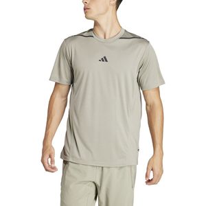 T-shirt korte mouwen voor training adidas Performance. Polyamide materiaal. Maten XL. Beige kleur