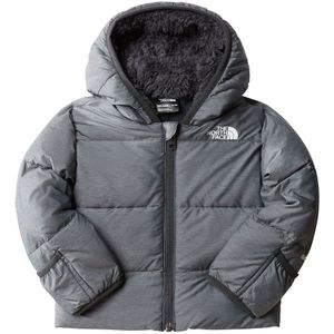 Donsjas met kap voor baby THE NORTH FACE. Polyester materiaal. Maten 6 mnd - 67 cm. Grijs kleur