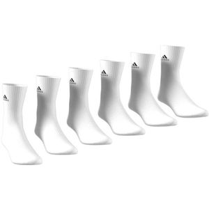 Set van 6 paar hoge sokken adidas Performance. Katoen materiaal. Maten XXL. Wit kleur