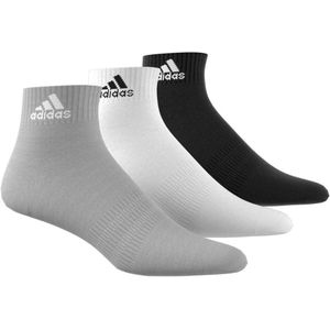 Set van 3 paar gematelasseerde sokken Sportswear adidas Performance. Katoen materiaal. Maten M. Zwart kleur