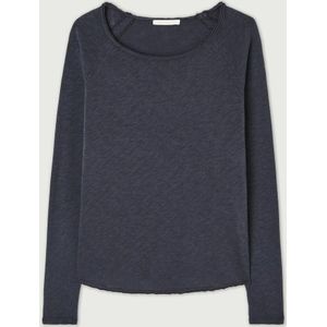 T-shirt met boothals en lange mouwen Sonoma AMERICAN VINTAGE. Katoen materiaal. Maten S. Blauw kleur
