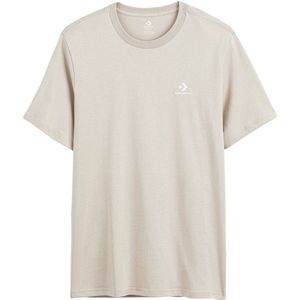 T-shirt unisex, korte mouwen, Star chevron CONVERSE. Katoen materiaal. Maten XL. Beige kleur