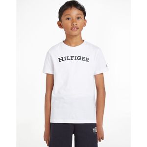 T-shirt met korte mouwen TOMMY HILFIGER. Katoen materiaal. Maten 10 jaar - 138 cm. Wit kleur