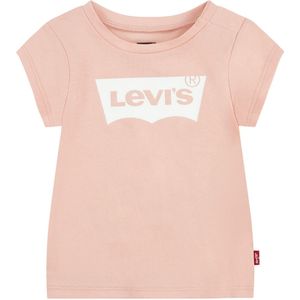 T-shirt met korte mouwen LEVI'S KIDS. Katoen materiaal. Maten 9 mnd - 71 cm. Roze kleur