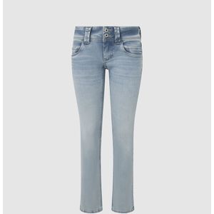 Slim jeans, lage taille PEPE JEANS. Denim materiaal. Maten Maat 29 US - Lengte 32. Blauw kleur