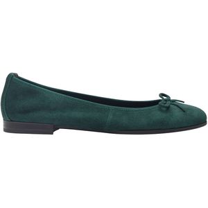 Ballerina's in leer TAMARIS. Leer materiaal. Maten 38. Groen kleur