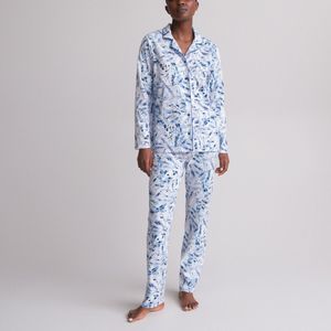 Bedrukte pyjama met lange mouwen ANNE WEYBURN. Katoen materiaal. Maten 42/44 FR - 40/42 EU. Andere kleur