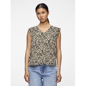 Mouwloze blouse met stippen PIECES. Viscose materiaal. Maten S. Multicolor kleur