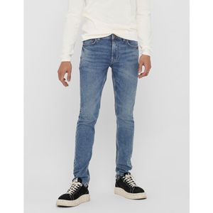 Slim jeans, stretch, Loom ONLY & SONS. Katoen materiaal. Maten W34 - Lengte 32. Blauw kleur